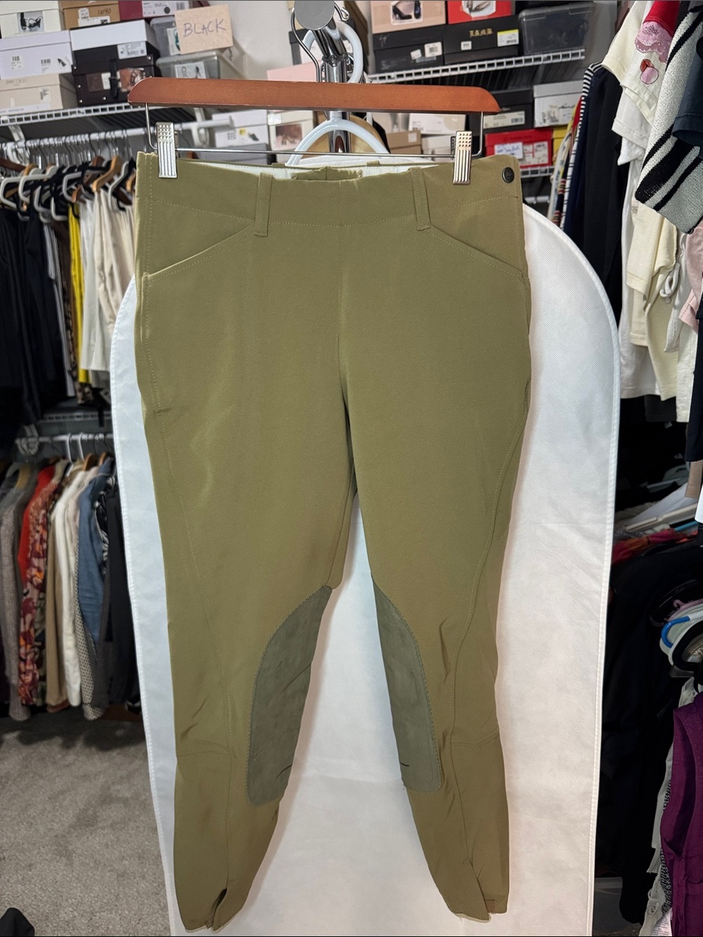TuffRider Beige Side Zip Women's Riding Breeches